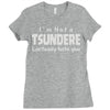 not a tsundere Ladies Fitted T-Shirt