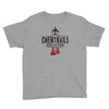 jet chemtrails red &amp; grey logo Youth Tee