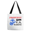 Property of a U.S. Marine Tote Bags