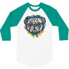 pug face 3/4 Sleeve Shirt
