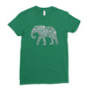 elephant filled pattern cool Ladies Fitted T-Shirt