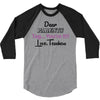 Dear Parents Tag You're It Love Teachers Women's 3/4 Sleeve Shirt