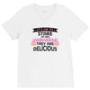 it' ok to stare at my cupcakes they are delicious V-Neck Tee