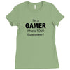 gamer baseball Ladies Fitted T-Shirt