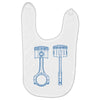 sketch of piston Baby Bibs