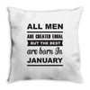 all men are created equal january Throw Pillow