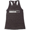 tomorrow's hangover Racerback Tank