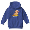 yoga pug exhale Youth Hoodie