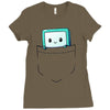bmo pocket Ladies Fitted T-Shirt