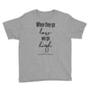 when they go low we go high Youth Tee