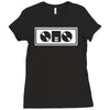 dj turntables club Ladies Fitted T-Shirt