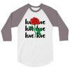 Love Rose 3/4 Sleeve Shirt