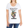 my body is a garden, not a graveyard Ladies Curvy T-Shirt