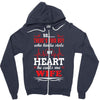 There's This Boy Who Stole My Heart He Calls Me Wife Zipper Hoodie