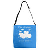 i'm a drummer please shout Adjustable Strap Totes