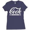 cock taste the difference mens v neck Ladies Fitted T-Shirt