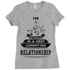 I Am Music Actually In A Very Commited Relationship Ladies Fitted T-Shirt