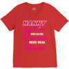nanny was created because grandkids t shirt V-Neck Tee