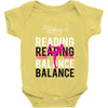 Reading Yoga Wine Balance Baby Onesie