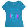 where are we dropping boys Women's Triblend Scoop T-shirt