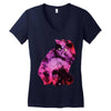 celestial cat Women's V-Neck T-Shirt
