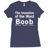 invention of the word boob Ladies Fitted T-Shirt