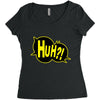 huh bang pow boom splat carto Women's Triblend Scoop T-shirt