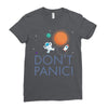 spacex don't panic in space Ladies Fitted T-Shirt