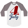 4th of july 3/4 Sleeve Shirt