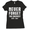 Never Forget The Chemist Ladies Fitted T-Shirt
