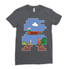 Mario Games Ladies Fitted T-Shirt