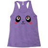 panda face Racerback Tank