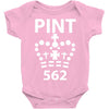 british pint funny Baby Bodysuit