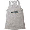 evolution of espionage Racerback Tank