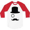moustache gentleman 3/4 Sleeve Shirt