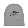 Brontosaurus Dinosaur shirt Inspired by Dustin from Stranger Things Baby Beanies