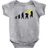 goku evolution (black) Baby Bodysuit
