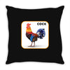 cock Throw Pillow