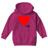 Besties Heart Family Matching Youth Hoodie
