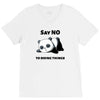 say no to doing things V-Neck Tee