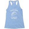 fitness fit taco in my mouth funny food eating healthy exercise gym Racerback Tank