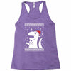 big trex santa ugly christmas Racerback Tank