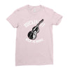 rockin' it old school bass Ladies Fitted T-Shirt
