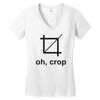 oh crop Women's V-Neck T-Shirt