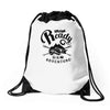 get ready for adventure Drawstring Bags