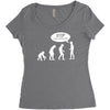 banksy funny human evolution indie Women's Triblend Scoop T-shirt