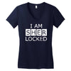 i am sherlocked Women's V-Neck T-Shirt