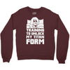 training to unlock my titan form Crewneck Sweatshirt