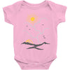 on the top (mountain) Baby Onesie