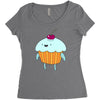 funny cartoon Women's Triblend Scoop T-shirt